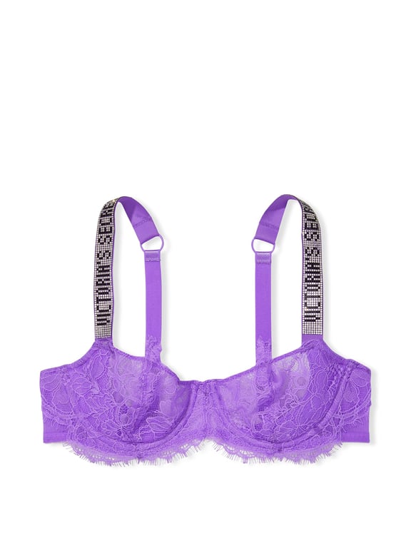 Buy Victoria's Secret Wicked Unlined Lace Shine Strap Balconette